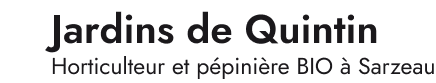 Logo Jardins de Quintin horizontal N&B